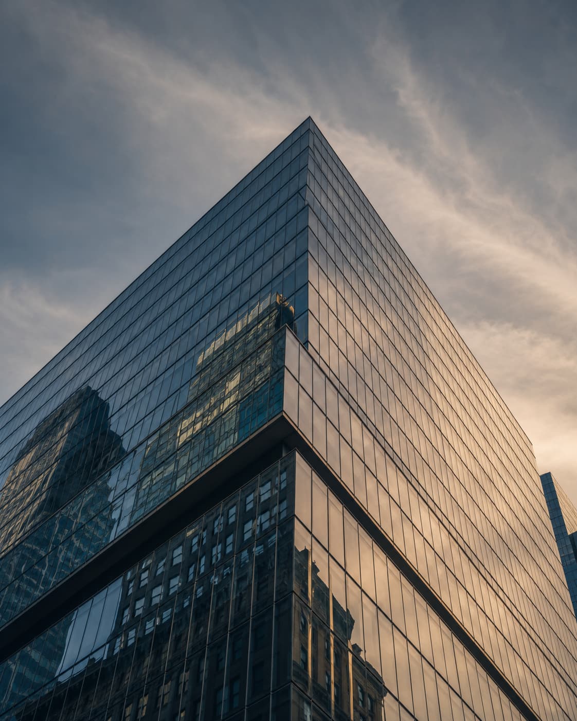 Modern glass office tower — Module Five Capital headquarters